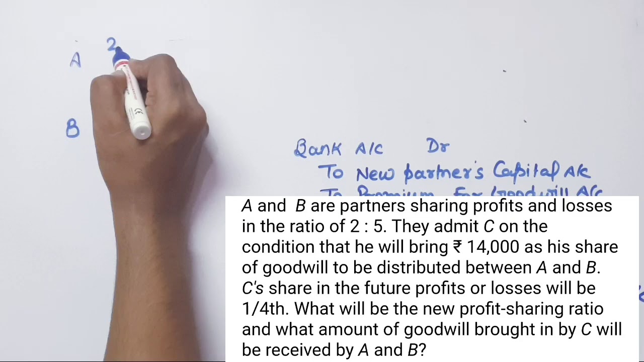 ADMISSION OF A PARTNER PART 2 ADJUSTMENT FOR PREMIUM GOODWILL