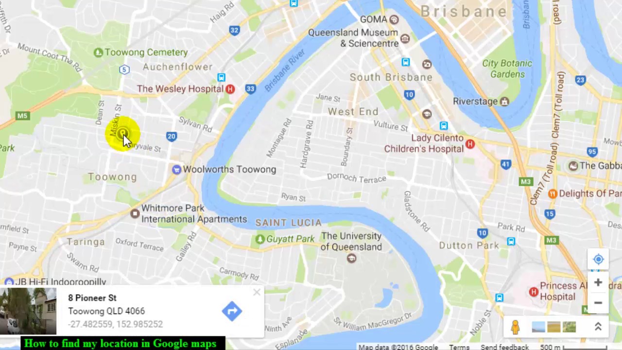 How to find my location in Google maps - YouTube