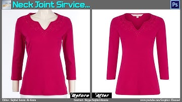 Neck joint  | Ghost Mannequin | Photoshop Tutorial 2018 |  by Graphics Channel