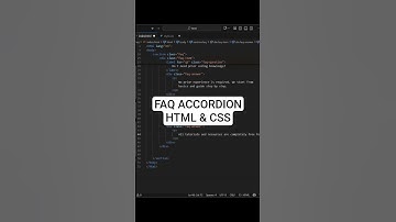 FAQ Accordion with HTML & CSS | Webdev Mini Project #shorts #htmlcss #webdesign #webdevelopment