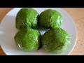免蒸即食低碳生酮豆沙青团No-Steam Instant Low-Carbon Ketogenic Bean Paste Green Dumplings