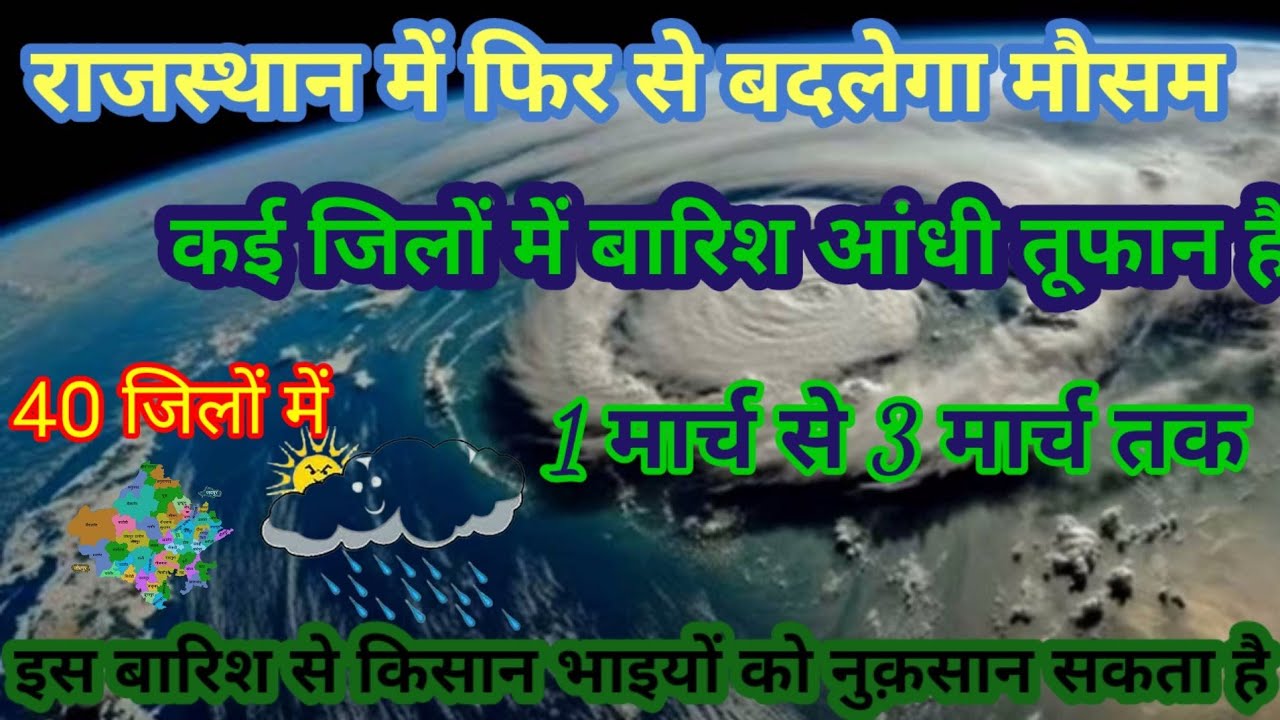 Rajsthan Weather राजस्थान मौसम 30 February 2024 Jaipur Weather mosam
