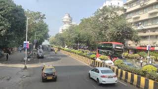 Mumbai City Traffic views CST to Mantralaya Bus No. 138 Mumbai City Traffic at Pick hours
