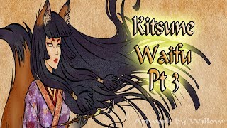 (ASMR) Kitsune Waifu Roleplay Pt 3 Kisses! (Cuddles, and ear massage)