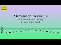 Alexander Scriabin: Two Etudes in C sharp minor (FULL)