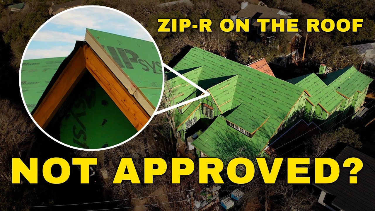 ZIP System R-Sheathing ON THE ROOF!? Exterior roof insulation demystified