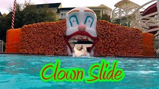 Disney's boardwalk inn and villas - main pool clown slide! during our
last trip to disney world we stayed at made sure hit t...