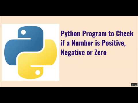 Python Program to Check if a Number is Positive, Negative or Zero