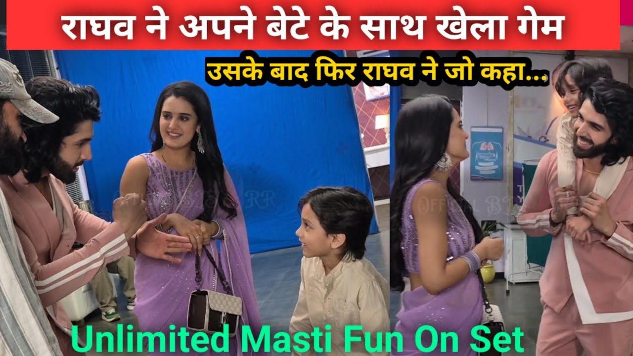 Jaane Anjaane Hum Mile | Reet–Raghav ne bete ko game khelna sikhaya 🧒🎮 || Full Masti BTS On Set