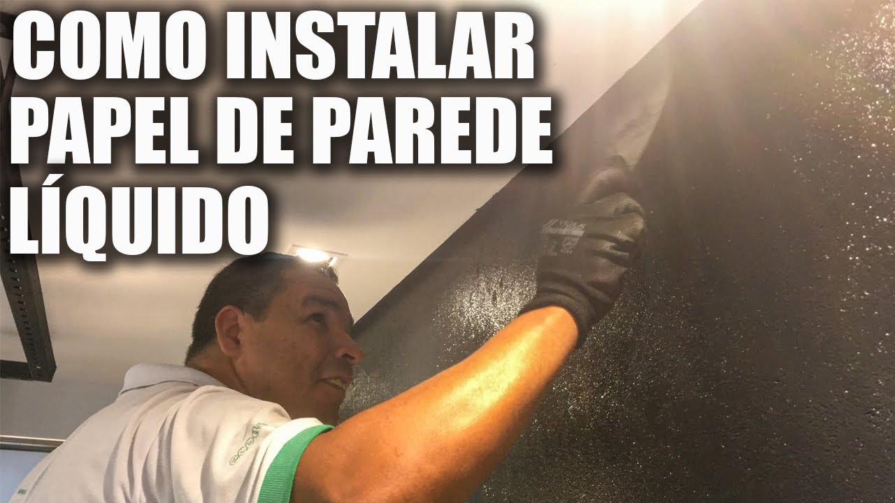 PAPEL DE PAREDE LÍQUIDO, COMO INSTALAR? - YouTube