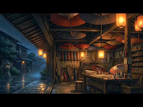 Kyoto Umbrella Workshop at Night — The Lofi That Finally Let Me Sleep | 3 Hours