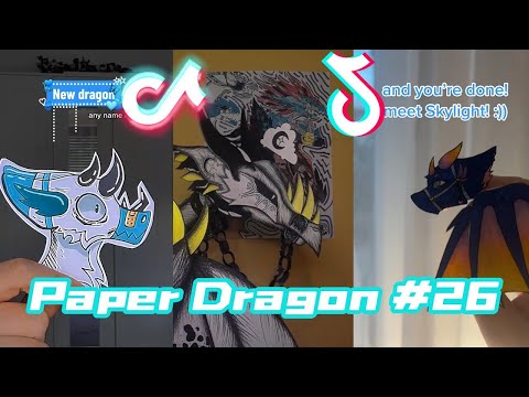 Dragon Puppet Crafts - Paper Dragon TikTok Compilation #26