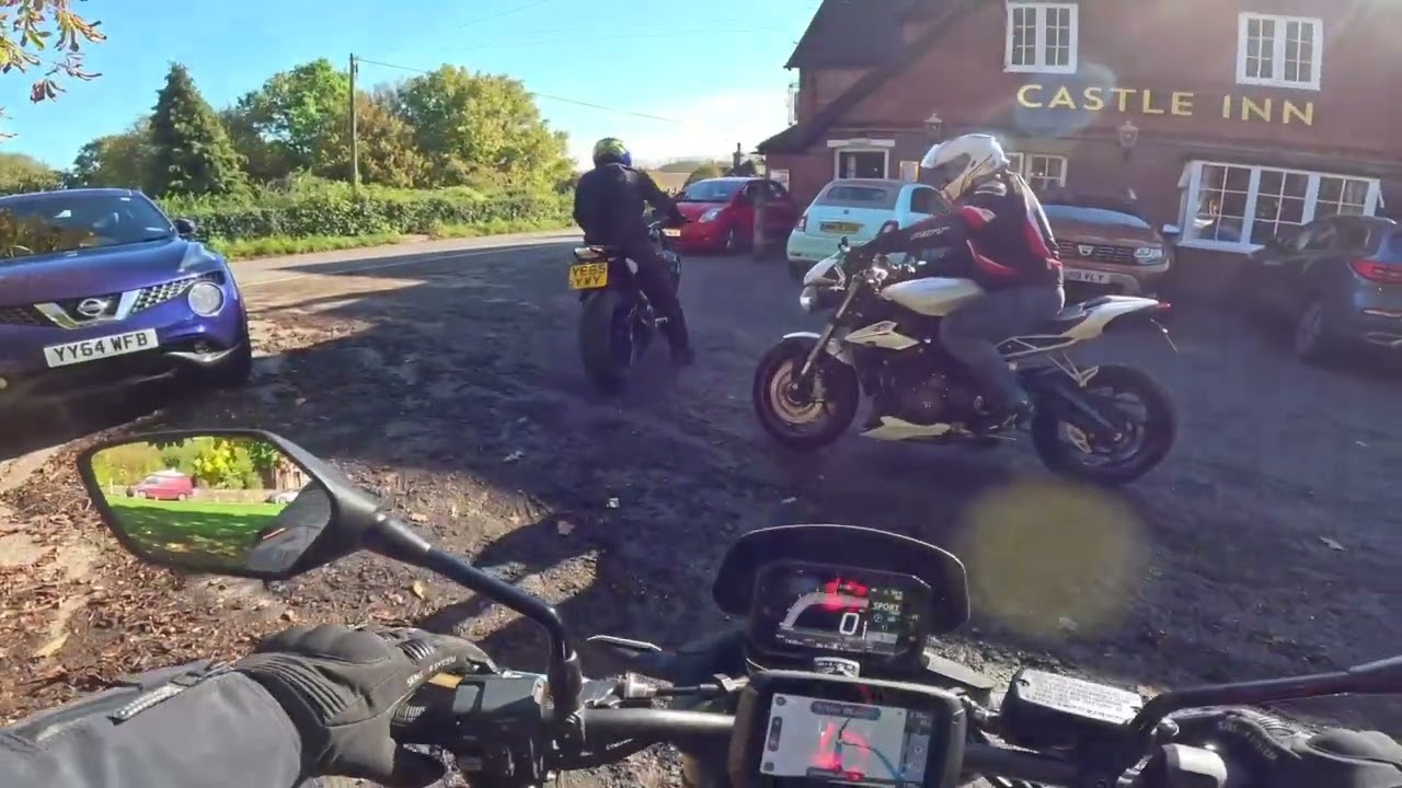 'Sunday fun day' on a Honda CB750 Hornet, BMW S1000R and Triumph 765 Street Triple RS
