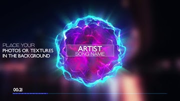 Audio React Music Visualizer - Particles Template for After Effects