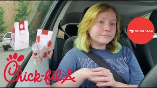 I'm basically a Chick-Fil-A delivery driver now | Doordash Vlog #5