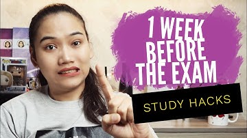 What to do 1 WEEK BEFORE the exam - #StudyHacks