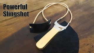 Making a Powerful Slingshot out of Rusty Wrench