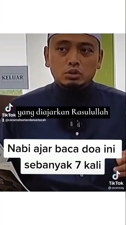 Nabi ajar baca doa ini sebanyak 7 kali untuk selamat dari api neraka #ustazwadiannuar