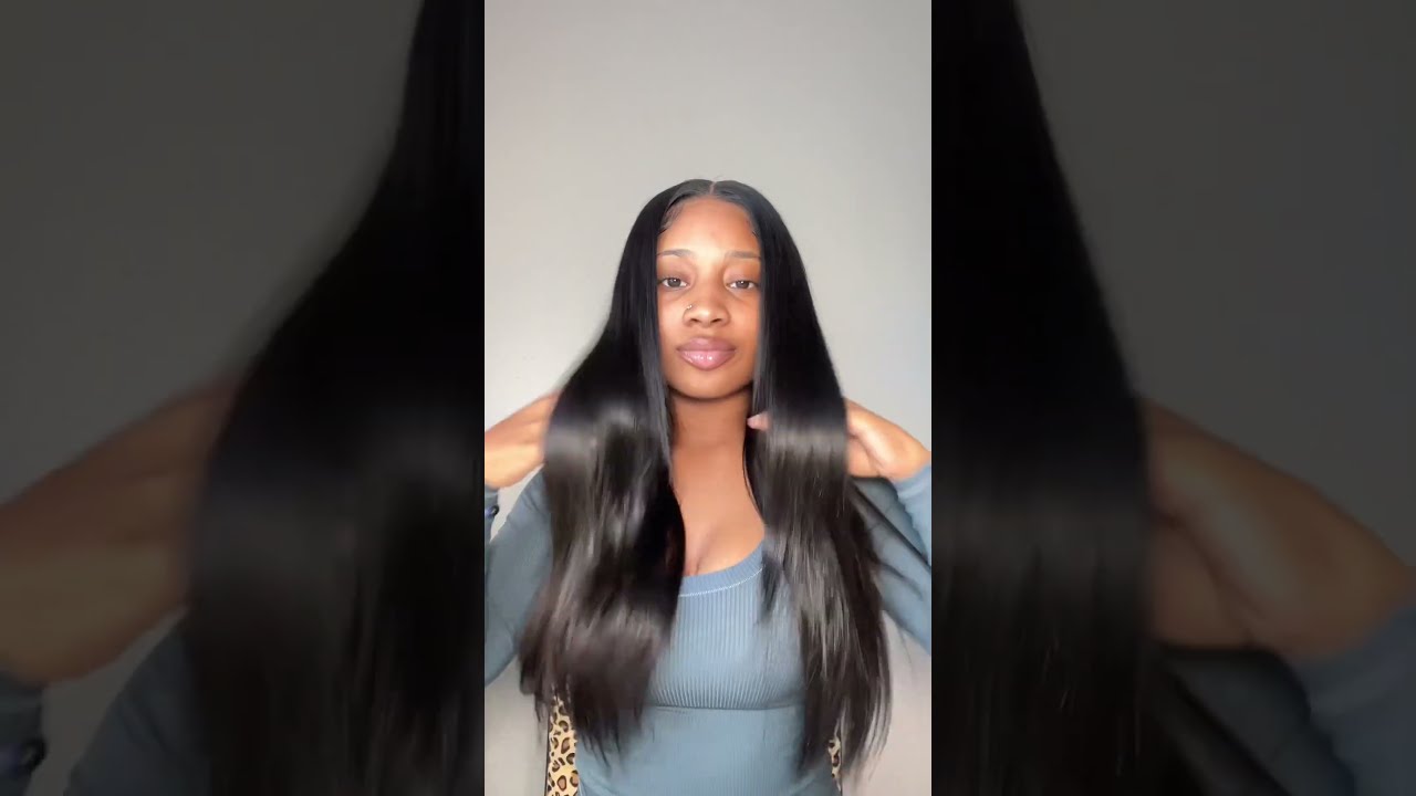 20 Straight Glueless Wig Install