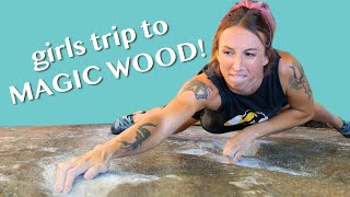 indoor climber goes outdoors! ‍♀ 4 classic Magic Wood boulders with Kaelyn (boulder.and.wiser)