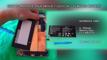 Asus nexus 7 tablet repair (2012 wifi).Change nexus 7 battery in 6 steps & 90 seconds!