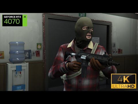 Grand Theft Auto V. RTX 4070 4K Ultra Graphics, Intro + First Mission