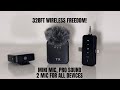 PQRQP 3-in-1 Wireless Lavalier Mic &ndash; 328ft Range, 18H Battery for iPhone, Android &amp; Cameras!
