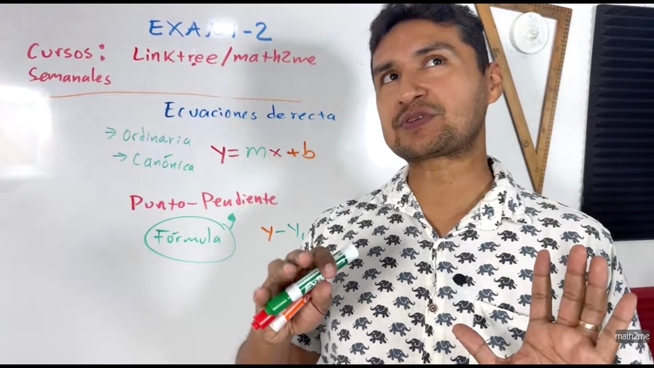 Ecuaciones de recta | preparación EXANI-2