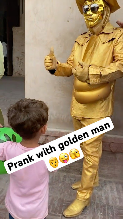 Irha Golden man 👨 sy dar gai😅#shortsfeed #youtubeshorts #foryou #comedy #cute #goldenman