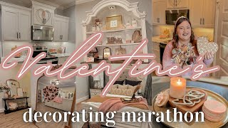 💌VALENTINE’S DECORATE WITH ME MARATHON | DECORATING FOR VALENTINE’S | VALENTINE’S DECOR IDEAS