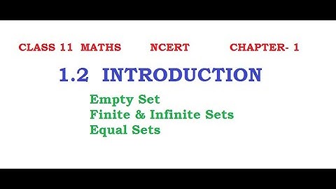 Class 11 Maths NCERT, 1.2 Introduction, Chapter 1 "Sets" #class11maths #class11mathschapter1