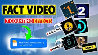 Top 7 Counting Templates For Fact Videos : Level Up Your Editing 💪