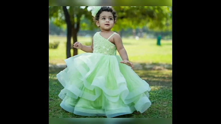First birthday dress design ideas for baby girls#flowergirl dress#partywear#youtubeindia#shorts