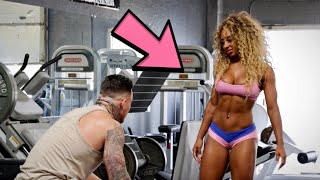 EXPOSING A GOLD DIGGER IN THE GYM!!