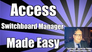 Access switchboard manager - creating a main menu in Access 2010 Tutorial Access 2013 2007 2016