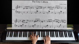 Por una Cabeza - Carlos Gardel | Piano Tutorial Resimi