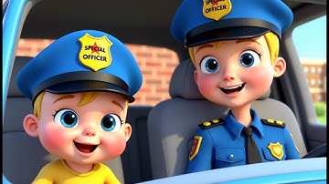 Police Officer Song for Kids 🚓 | Community Helpers Learning Video