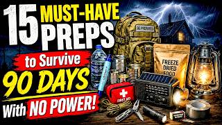 15 Must-Have Preps to Survive 90 Days With No Power