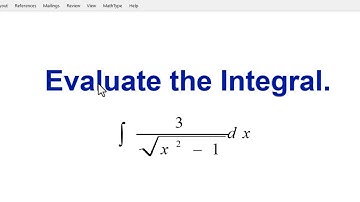Integraal van 3/sqrt(x^2 - 1)