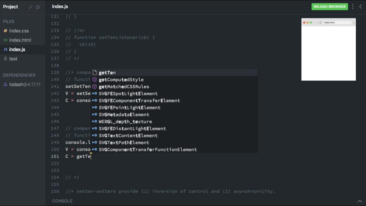 Advanced JS 166 Setter setters YouTube