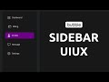 BETTER SIDEBAR UIUX | Bubble.io tutorial | BuildLaunch.dev