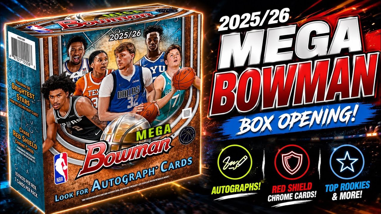 2025-26 Bowman Basketball Mega Box Review + BIG Pulls! - YouTube