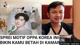 Sprei Motif Oppa Korea ini Bikin Kamu Betah di Kamar