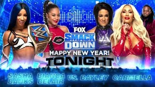 Sasha Banks \& Bianca Belair vs Bayley \& Carmella (Full Match Part 2\/2)