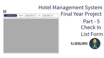 Hotel Management System | Final Year Project | Flat Design UI - Part 5