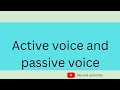 Active and passive voice with examples l English grammar