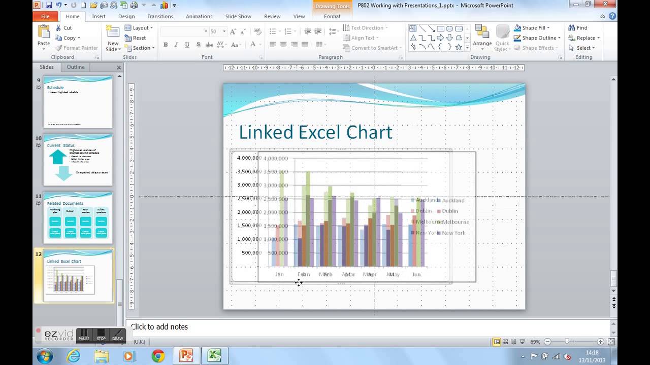 How To Insert Chart In Powerpoint From Excel