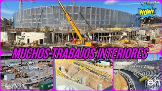 🔴OBRAS CAMP NOU(13 de Febrero)⚠️Mucha actividad en el interior