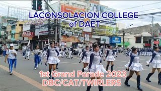 LACONSOLACION COLLEGE of DAET  1st Grand Parade 2023 DBC/CAT/TWIRLERS #camarinesnorte #daet #shorts