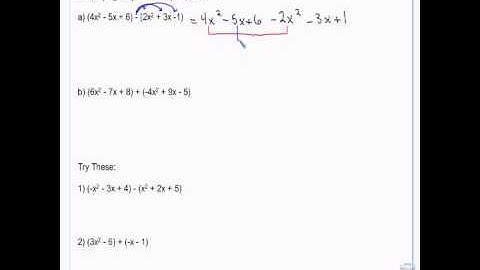 Algebra - Add, Subtract, Multiply, and Divide Polynomials - Long and Synthetic Division - 4-15-13
